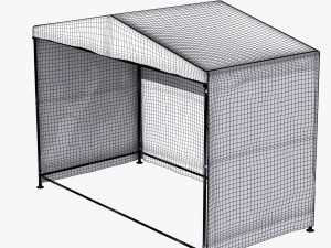 green tent Model 3D
