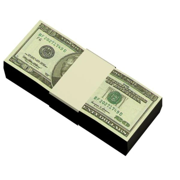 stack of money 3D Model .c4d .max .obj .3ds .fbx .stl .blend 