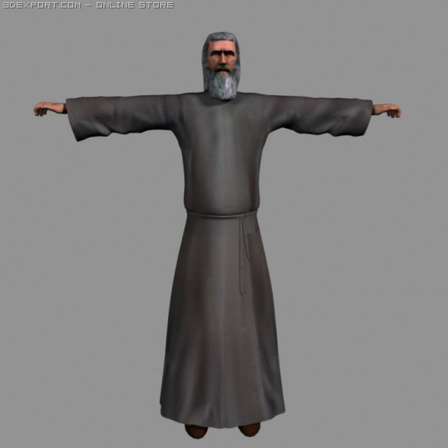 wizard 3D Model .c4d .max .obj .3ds .fbx .stl .blend 