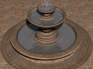 animated fountain 3D Model