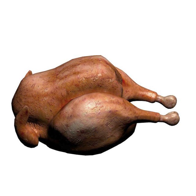 chicken 3D Модель .c4d .max .obj .3ds .fbx .stl .blend 