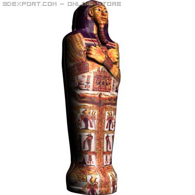 sarcophagus 3D Model .c4d .max .obj .3ds .fbx .stl .blend