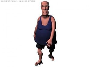 fat guy 3D Model