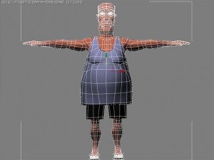 fat guy 3D Model