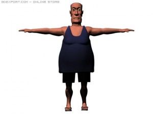 fat guy 3D Model