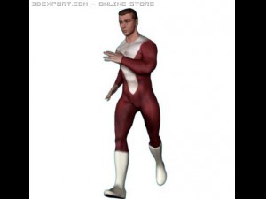 superhero Modello 3D