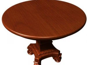 round coffee table 3D Model