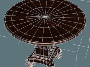 round coffee table Modello 3D