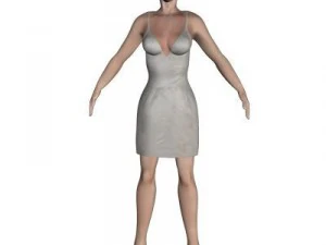 młoda kobieta Model 3D