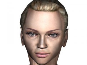young woman Model 3D