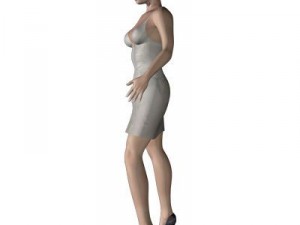 young woman Model 3D