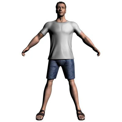 jeune homme Modèle 3D .c4d .max .obj .3ds .fbx .stl .blend 