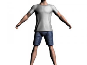 young man Modelo 3D
