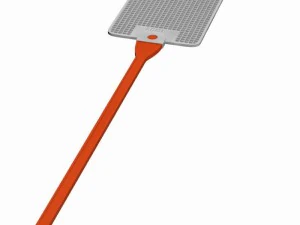 オレンジ色のハエたたき 3Dモデル