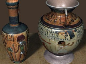 egyptian urns Modelo 3D