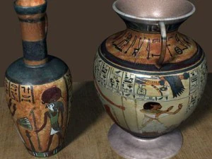 &auml;gyptische Urnen 3D Modell
