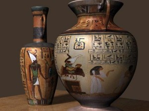 egyptian urns 3D Model