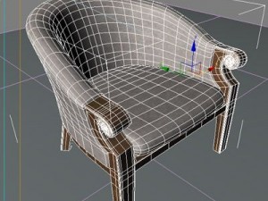 leather chair Model 3D