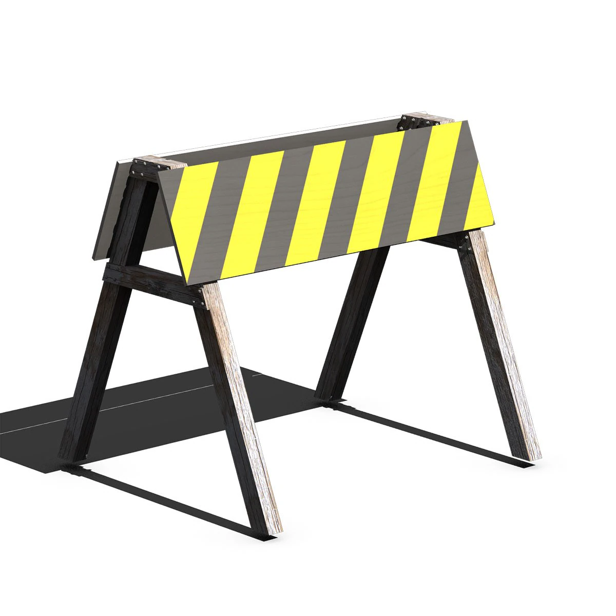 barricade 3D Model .c4d .max .obj .3ds .fbx .stl .blend 