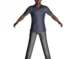 black man Modelo 3D