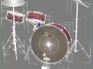 drum kit 3D 模型