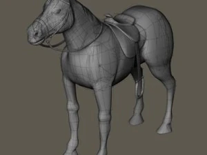bay horse 3D Model