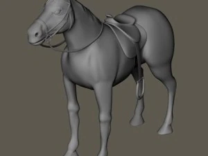 bay horse 3D Model