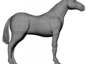 bay horse 3D-Modell