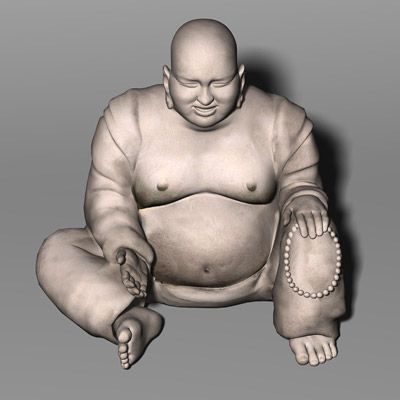 laughing buddha 3D-Modell .c4d .max .obj .3ds .fbx .stl .blend 