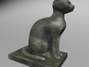 egyptian cat statue 3D 模型