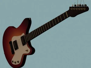 エレキギター 3Dモデル