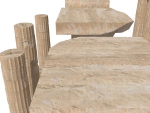 old columns Model 3D