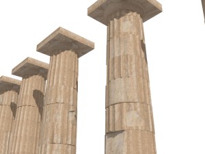 old columns Model 3D