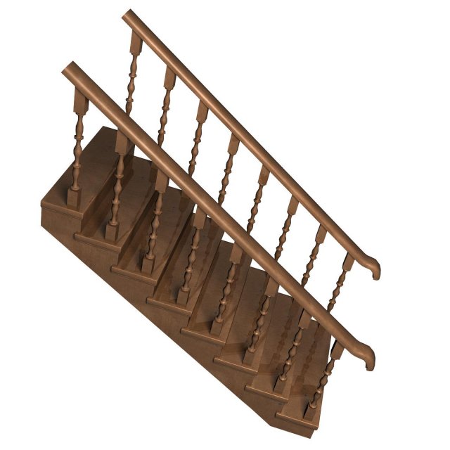 stairs 3D 模型 .c4d .max .obj .3ds .fbx .stl .blend 