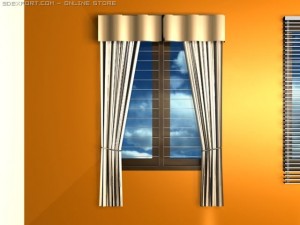 all window cover shade 3D 模型
