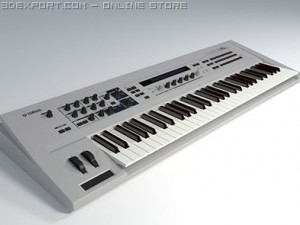 yamaha cs6x synthesizer 3Dモデル in ピアノ 3DExport