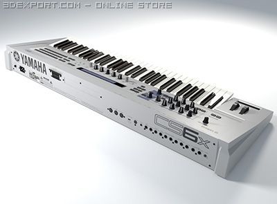 yamaha cs6x synthesizer 3Dモデル