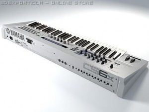 yamaha cs6x synthesizer 3D 모델