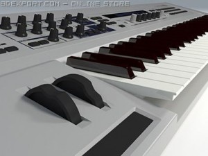yamaha cs6x synthesizer 3D 모델