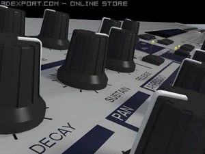 yamaha cs6x synthesizer 3D Model