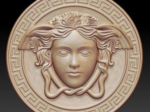 Gorgon medusa bas relief 3D Model