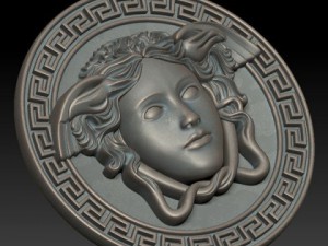 Gorgon medusa bas relief 3D मॉडल