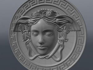 Gorgon medusa bas relief 3D मॉडल