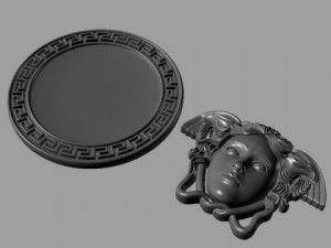 Gorgon medusa bas relief 3D मॉडल