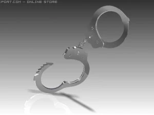 경찰 수갑 3D 모델