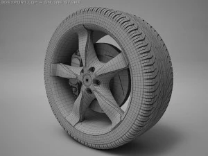 wheel 01 3D Model
