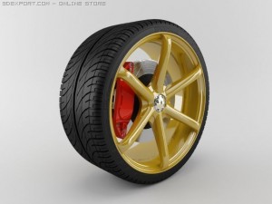 wheel 02 Modèle 3D