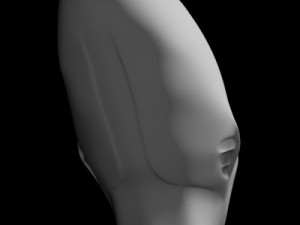 alien head Modelo 3D