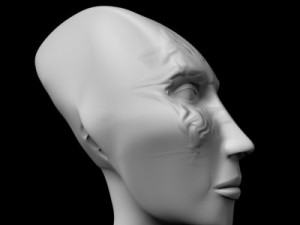 alien head Modelo 3D