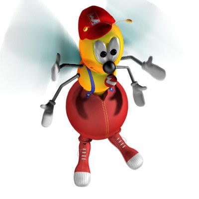 bee Model 3D .c4d .max .obj .3ds .fbx .stl .blend 